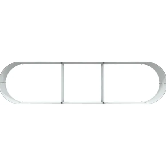 vidaXL Havebed Brun Galvaniseret stål 320 x 80 x 44 cm Slidstærk