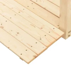 vidaXL havebro med kædegelænder 150x67x56 cm massivt grantræ - Havebroer