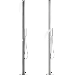 vidaXL havebruser 220 cm rustfrit stål