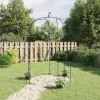 vidaXL havebue Ø180x255 cm stål sort - Havebuer, espalierer & pergolaer