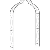 vidaXL havebue 150x34x240 cm jern sort - Havebuer, espalierer & pergolaer