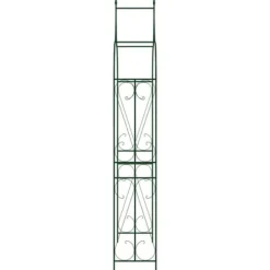 vidaXL havebue 120x38x258 cm jern mørkegrøn - Havebuer, espalierer & pergolaer