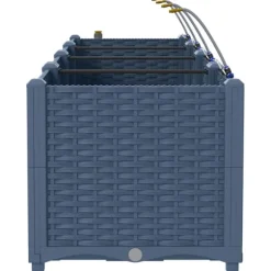vidaXL Havekrukker Grå 120 x 40 x 37,5 cm Stål