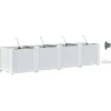 vidaXL Havekrukker Hvid 160 x 40 x 37,5 cm Stål