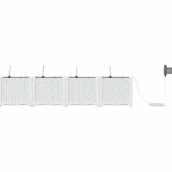 vidaXL Havekrukker Hvid 160 x 40 x 37,5 cm Stål