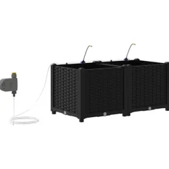 vidaXL Havekrukker Sort 80 x 40 x 37,5 cm Stål
