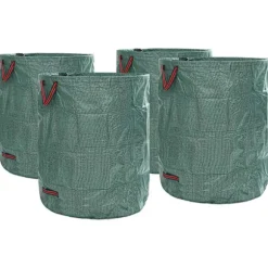 vidaXL Havematerialeposer 4 pcs Grøn 79 x 79 x 99.5 cm Polypropylen