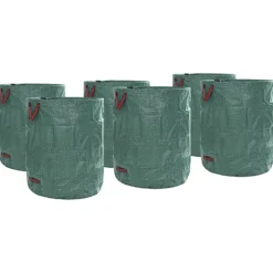 vidaXL Havematerialeposer 12 pcs Grøn 79 x 79 x 99.5 cm Polypropylen