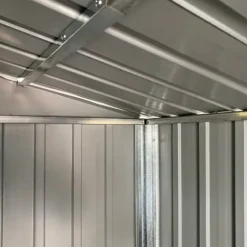 vidaXL haveskur 191x130x198 cm galvaniseret stål antracitgrå - Skure & Redskabsskure