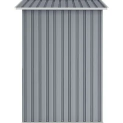 vidaXL haveskur 205x129x183 cm galvaniseret stål grå - Skure & Redskabsskure