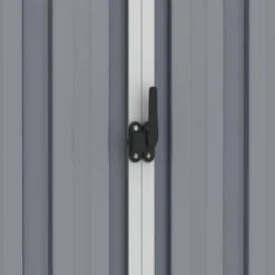 vidaXL haveskur 205x129x183 cm galvaniseret stål grå - Skure & Redskabsskure