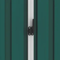 vidaXL haveskur 205x129x183 cm galvaniseret stål grøn - Skure & Redskabsskure