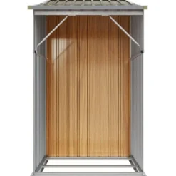 vidaXL haveskur 277x93x179 cm galvaniseret stål brun - Skure & Redskabsskure