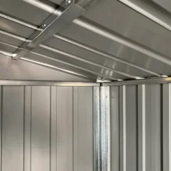vidaXL haveskur 191x470x198 cm galvaniseret stål antracitgrå - Skure & Redskabsskure