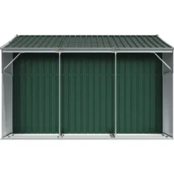 vidaXL haveskur 277x279x179 cm galvaniseret stål grøn - Skure & Redskabsskure
