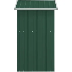 vidaXL haveskur 126x97,5x177 cm galvaniseret stål grøn