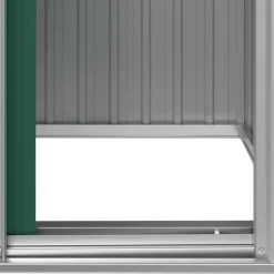 vidaXL haveskur 126x97,5x177 cm galvaniseret stål grøn