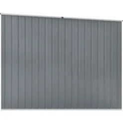 vidaXL haveskur 195x198x159 cm galvaniseret stål grå - Skure & Redskabsskure