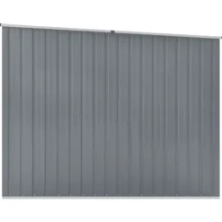 vidaXL haveskur 195x198x159 cm galvaniseret stål grå - Skure & Redskabsskure