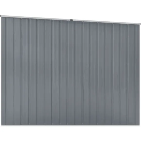 vidaXL haveskur 195x198x159 cm galvaniseret stål grå - Skure & Redskabsskure