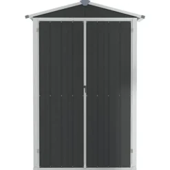 vidaXL haveskur 116x45x175 cm galvaniseret stål antracitgrå - Skure & Redskabsskure