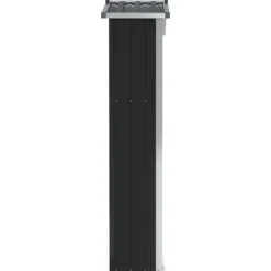 vidaXL haveskur 116x45x175 cm galvaniseret stål antracitgrå - Skure & Redskabsskure