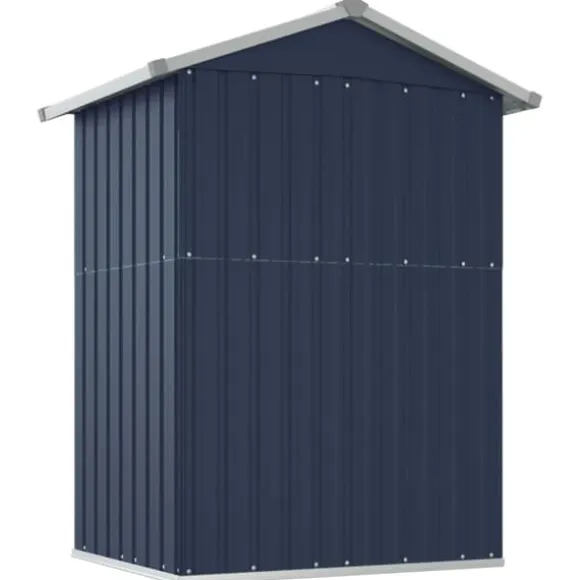 vidaXL haveskur 126x97,5x177 cm galvaniseret stål antracitgrå - Skure & Redskabsskure