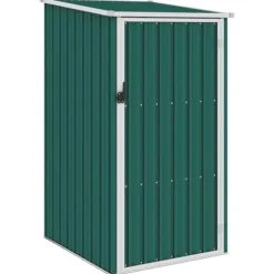 vidaXL haveskur 87x98x159 cm galvaniseret stål grøn - Skure & Redskabsskure