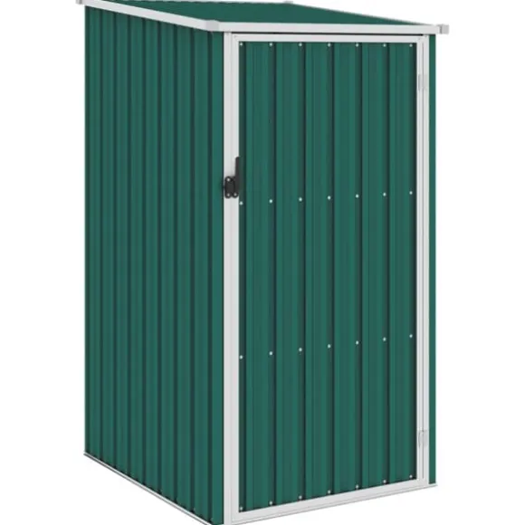 vidaXL haveskur 87x98x159 cm galvaniseret stål grøn - Skure & Redskabsskure