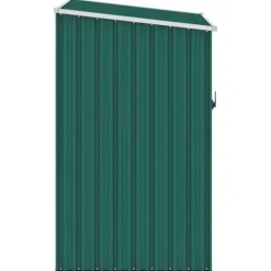 vidaXL haveskur 87x98x159 cm galvaniseret stål grøn - Skure & Redskabsskure