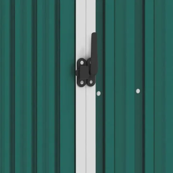 vidaXL haveskur 87x98x159 cm galvaniseret stål grøn - Skure & Redskabsskure
