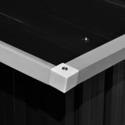 vidaXL haveskur 257x997x178 cm galvaniseret stål antracitgrå - Skure & Redskabsskure