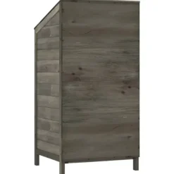 vidaXL haveskur 55x52x112 cm massivt grantræ antracitgrå - Skure & Redskabsskure