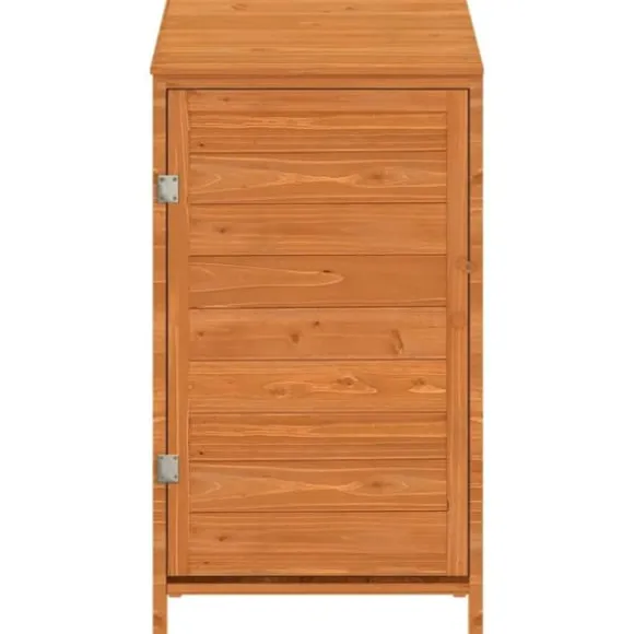 vidaXL haveskur 55x52x112 cm massivt grantræ brun - Skure & Redskabsskure