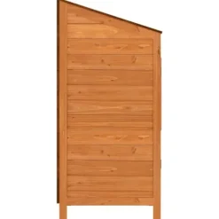 vidaXL haveskur 55x52x112 cm massivt grantræ brun - Skure & Redskabsskure