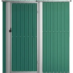 vidaXL haveskur 180,5x97x209,5 galvaniseret stål grøn - Skure & Redskabsskure