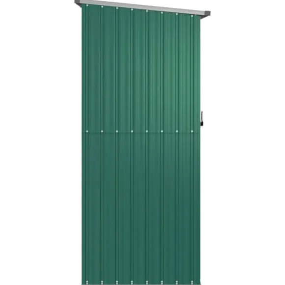 vidaXL haveskur 180,5x97x209,5 galvaniseret stål grøn - Skure & Redskabsskure