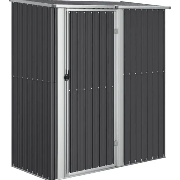 vidaXL haveskur 180,5x97x209,5 galvaniseret stål antracitgrå - Skure & Redskabsskure