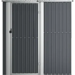 vidaXL haveskur 180,5x97x209,5 galvaniseret stål antracitgrå - Skure & Redskabsskure