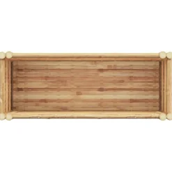 vidaXL Højbed Brun 90 x 35 x 70 cm Bambus