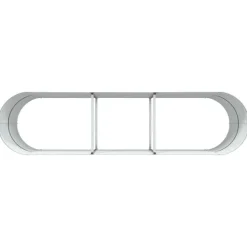 vidaXL Højbed Brun 320 x 80 x 81 cm Stål