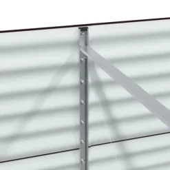 vidaXL Højbed Brun 320 x 80 x 81 cm Stål