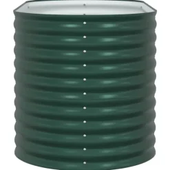 vidaXL Højbed Grøn 160 x 80 x 81 cm Stål