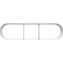 vidaXL Højbed Grøn 320 x 80 x 44 cm Stål