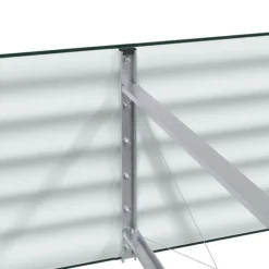 vidaXL Højbed Grøn 320 x 80 x 44 cm Stål