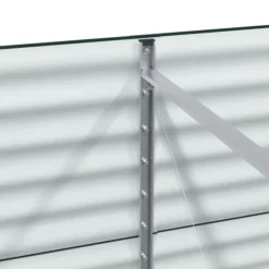 vidaXL Højbed Grøn 240 x 80 x 81 cm Stål