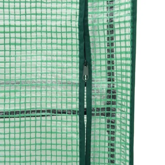 vidaXL højbed med drivhusovertræk 120x40x140 cm rattan-look