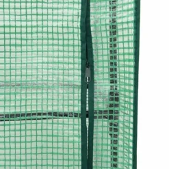 vidaXL højbed med drivhusovertræk 160x40x138 cm rattan-look