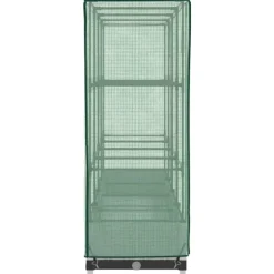 vidaXL højbed med drivhusovertræk 160x40x123 cm rattan-look