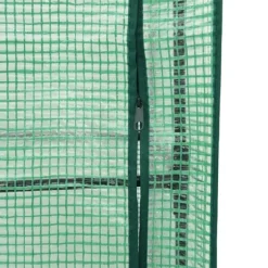 vidaXL højbed med drivhusovertræk 160x40x153 cm rattan-look